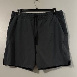 Men's lined Charcoal Athletic Shorts